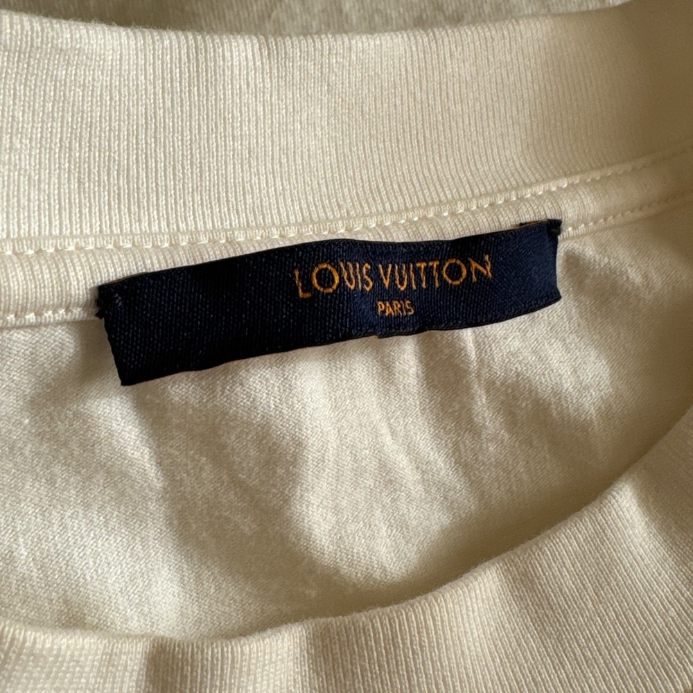 Louis Vuitton x NBA LV Virgil Abloh National Basketball Association White Tee - Picture 7 of 10